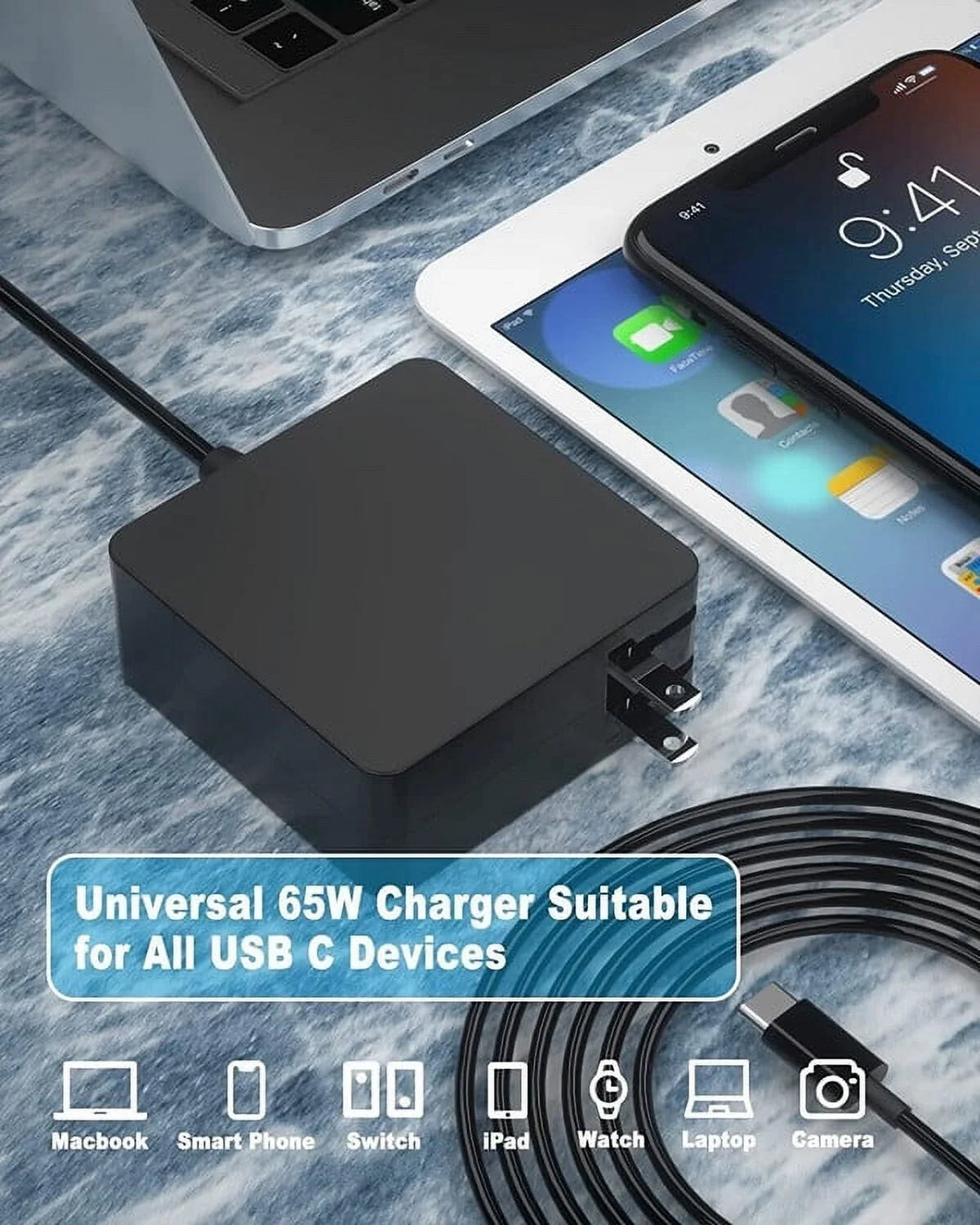 Nuxkst 65w USB-C Ac Adapter for Lenovo ThinkPad 11e Yoga Gen 6 20SF0003US power supply power adapter