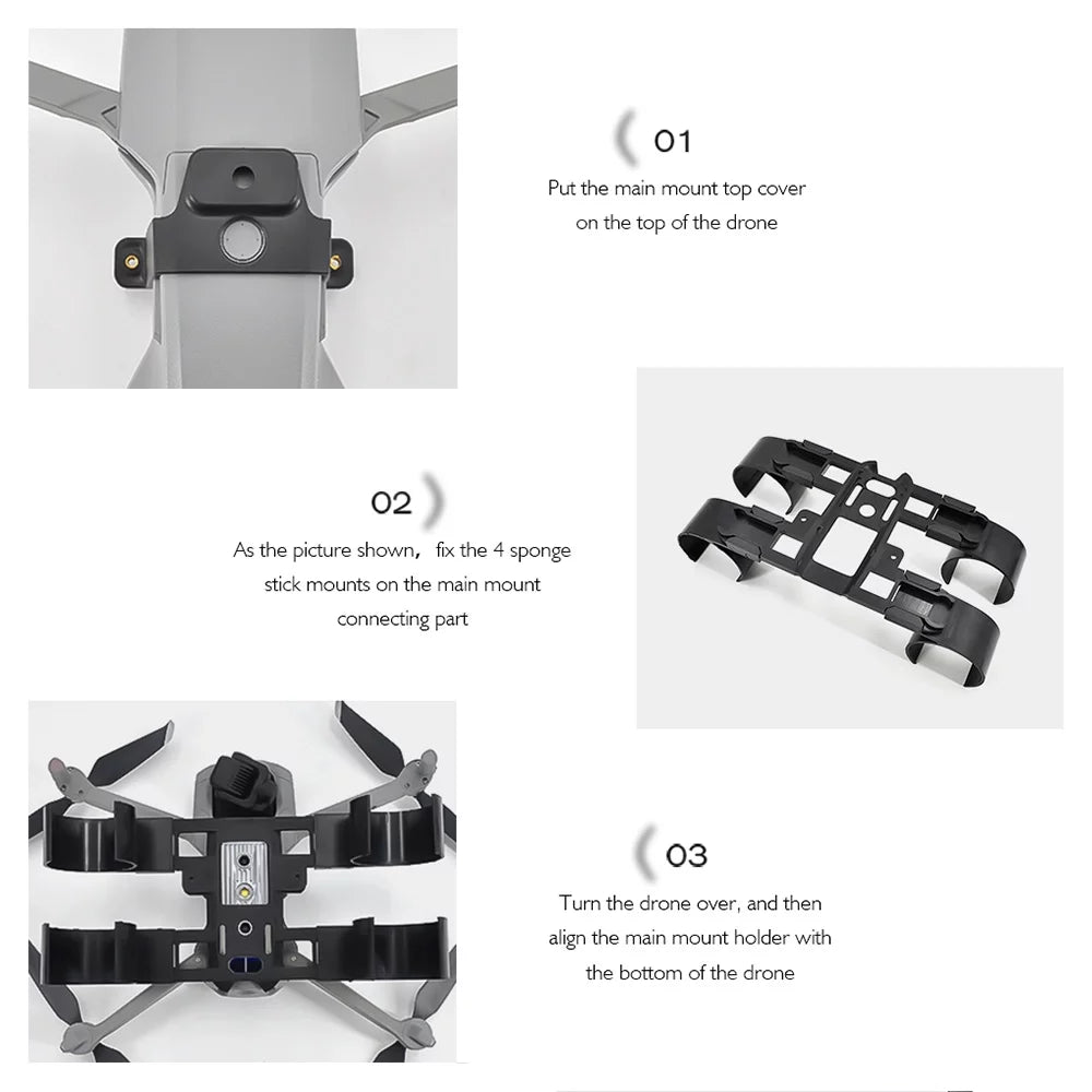 Nebublu DJI Mavic Air 2 AIR 2S  Float Holder Landing Gear Stick Bracket Heighten Extender Holder Training Kit , Enhance Stability, Ideal for Training Purposes