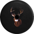 2018 2019 Wrangler JL Backup Camera Big Buck Hunting White Tail Deer Antlers Rack Spare Tire Cover for Jeep RV 32 Inch