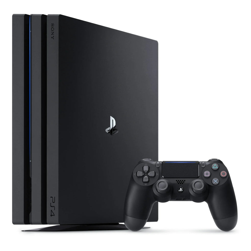 Pre-Owned Sony PlayStation 4 Pro 1TB Gaming Console Black with Charging Dock HDMI Cable 2 Controller Bolt Axtion