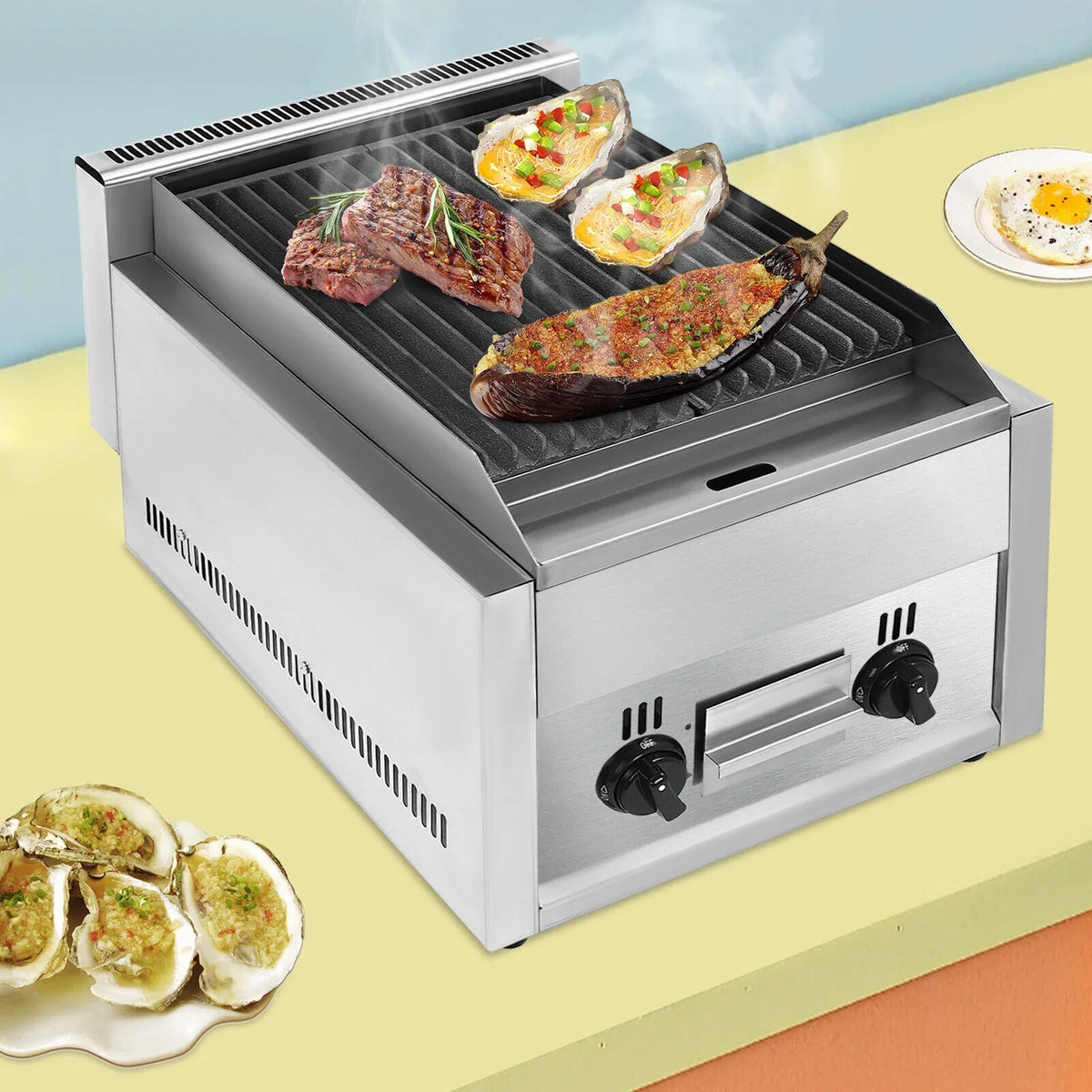 FY-977 Grills Built-in Stainless Steel Outdoor/ Intdoor Liquid Propane Gas Grill