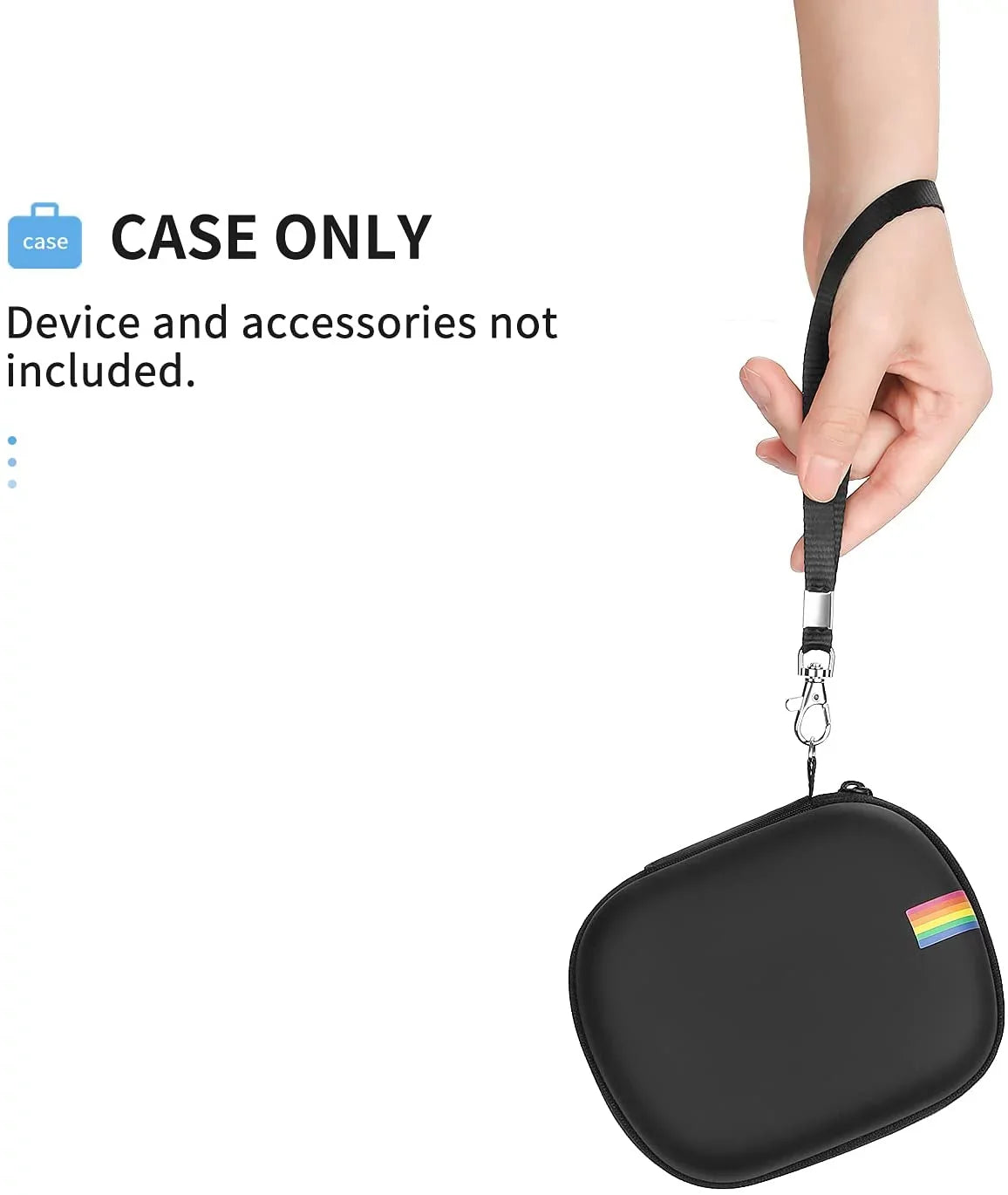 Case for Polaroid Go Instant Mini Camera (9035), Hard Organizer Portable Carry Travel Cover Storage Bag (Black)