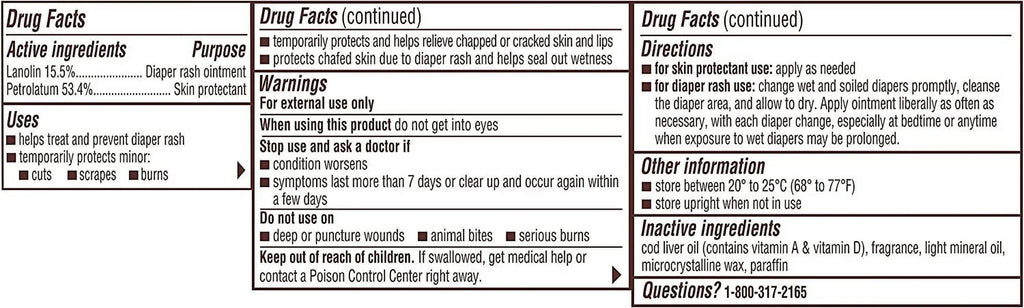 A D Original Diaper Rash Ointment, Skin Protectant With Lanolin And PetroLatitudeum, (Packaging May Vary) Cream 16 Ounce (Pack Of 1)