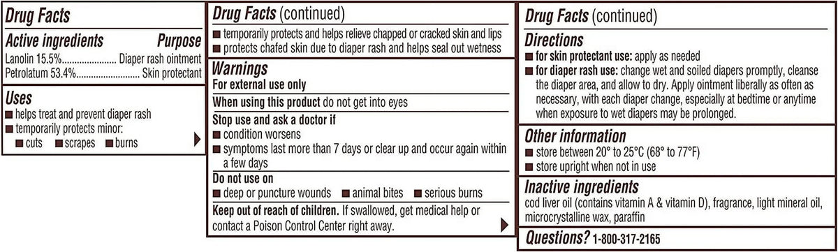 A D Original Diaper Rash Ointment, Skin Protectant With Lanolin And PetroLatitudeum, (Packaging May Vary) Cream 16 Ounce (Pack Of 1)