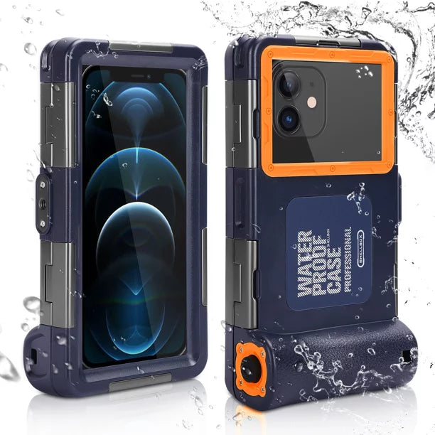 UrbanX Professional [15m/50ft] Swimming Diving Surfing Snorkeling Photo Video Waterproof Protective Case Underwater Housing for Lenovo K7 And all Phones Up to 6.9 Inch LCD with Lanyard