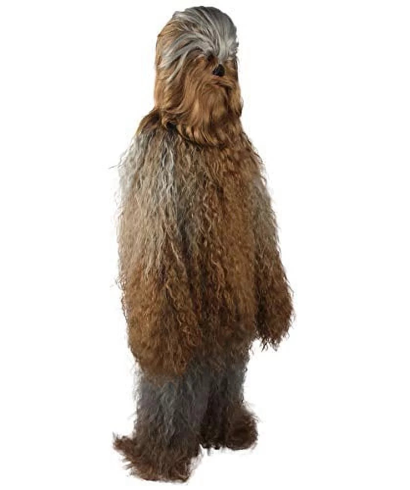 HPO Hairy Warrior Ape Yeti Costume & Mask | Adult Unisex Mountain Snowman Bigfoot Cosplay | Grey Brown Halloween Cosplay Costume And Mask ( Small/Medium )