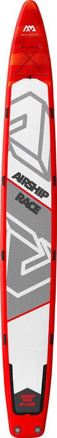 Aqua Marina Stand Up Multi-Person Paddle Board - AIRSHIP RACE 22'0" - InfLatitudeable SUP Package, including Carry Bag, Paddle, Fin, Pump & Safety Harness
