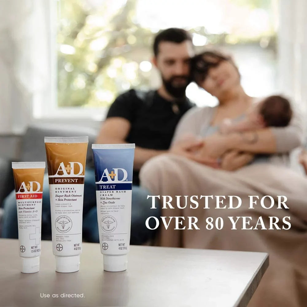A D Original Diaper Rash Ointment, Skin Protectant With Lanolin And PetroLatitudeum, (Packaging May Vary) Cream 16 Ounce (Pack Of 1)