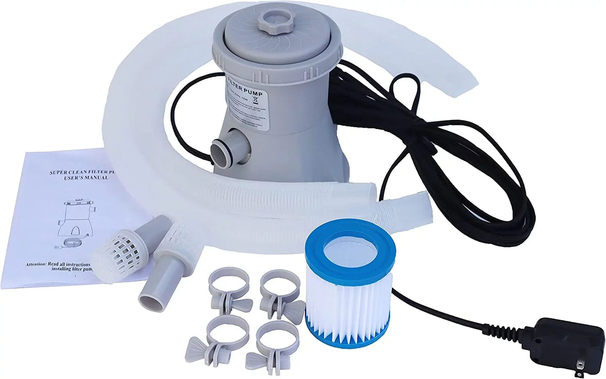 INTSUPERMAI Electric Swimming Pool Filter Pump Water Cleaning Tool for Above Ground Pools