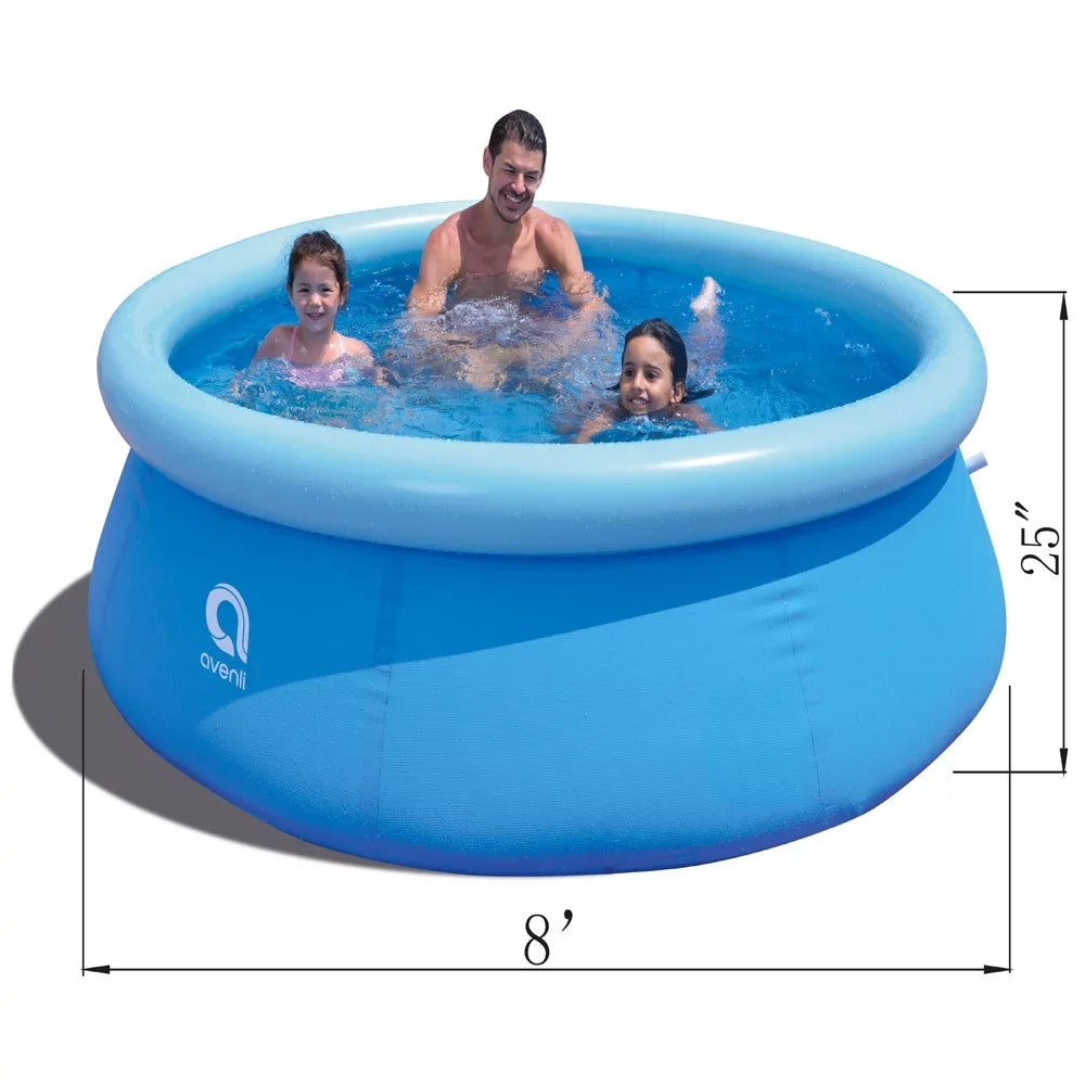 JLeisure Prompt Set & Orange InfLatitudeable Outdoor Swimming Pool (2 Pack)