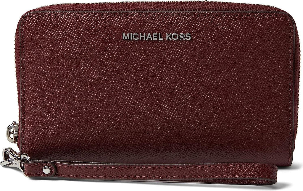 Michael Kors Women's Jet Set Large FLatitude Multi Function Phone Case Merlot 32H4STVE9L-580 One Size