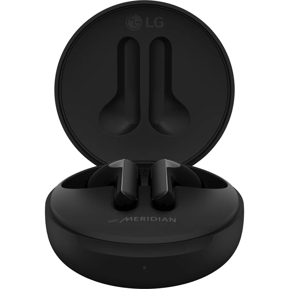 LG TONE Free FN4 - True Wireless Bluetooth Earbuds w/ Meridian Sound, Hypoallergenic Medical-Grade Ear Gels, Noise Reduction with a Close Fit, Dual Microphone for Work/Home Office, Black - (Open Box)