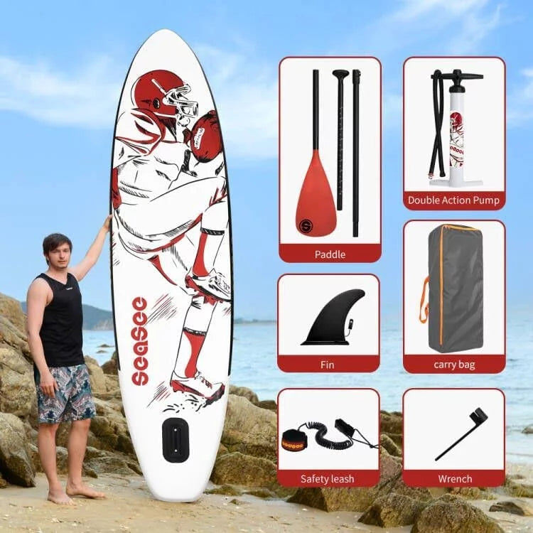 InfLatitudeable Paddle Board You Need for Fishing Yoga Kayaking Surfing Excursions