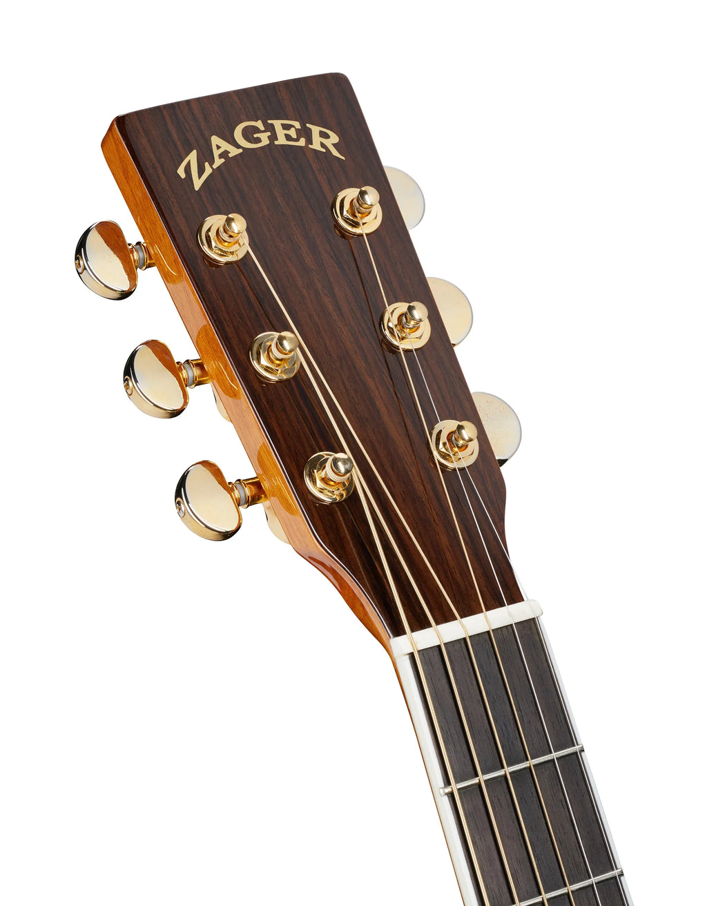 Zager Smaller "OM" Size ZAD80 Solid Cedar/Rosewood Acoustic Guitar - Natural Finish