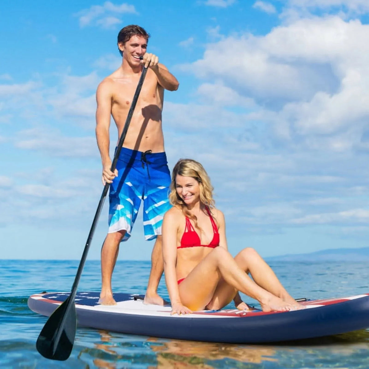 Premium InfLatitudeable Stand Up Paddle Board - Comes with a carry backpack for transportation - 24.0 - Discover ultimate stability and versatility on the water!