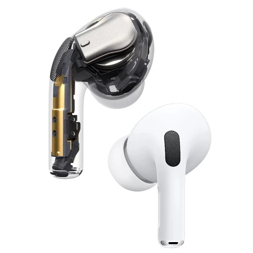 Air Pro 2nd Wireless Earphones with Charging Case,Dual Wheat Hybrid Noise Reduction ANC Original Shell, White