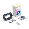 VR Air CircuLatitudeion Cooling Fan Replacement Face Mask for Quest 3 Magnetic Dual Fans Inward Cool Air/Outward Heat Dissipation Eliminates Glasses Fogging
