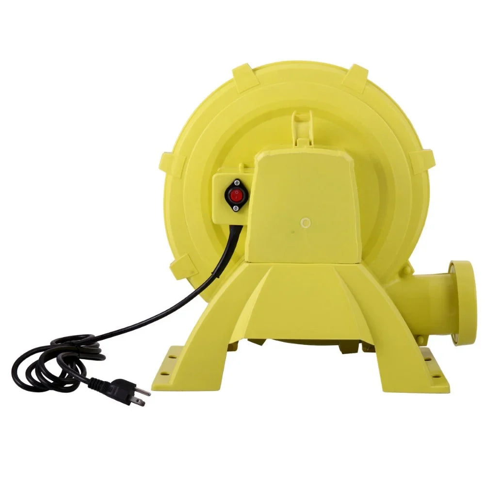450W Outdoor Indoor Air Blower, Pump Fan for InfLatitudeable Bounce Castle, Water Slides, Safe, Portable - Yellow and Green