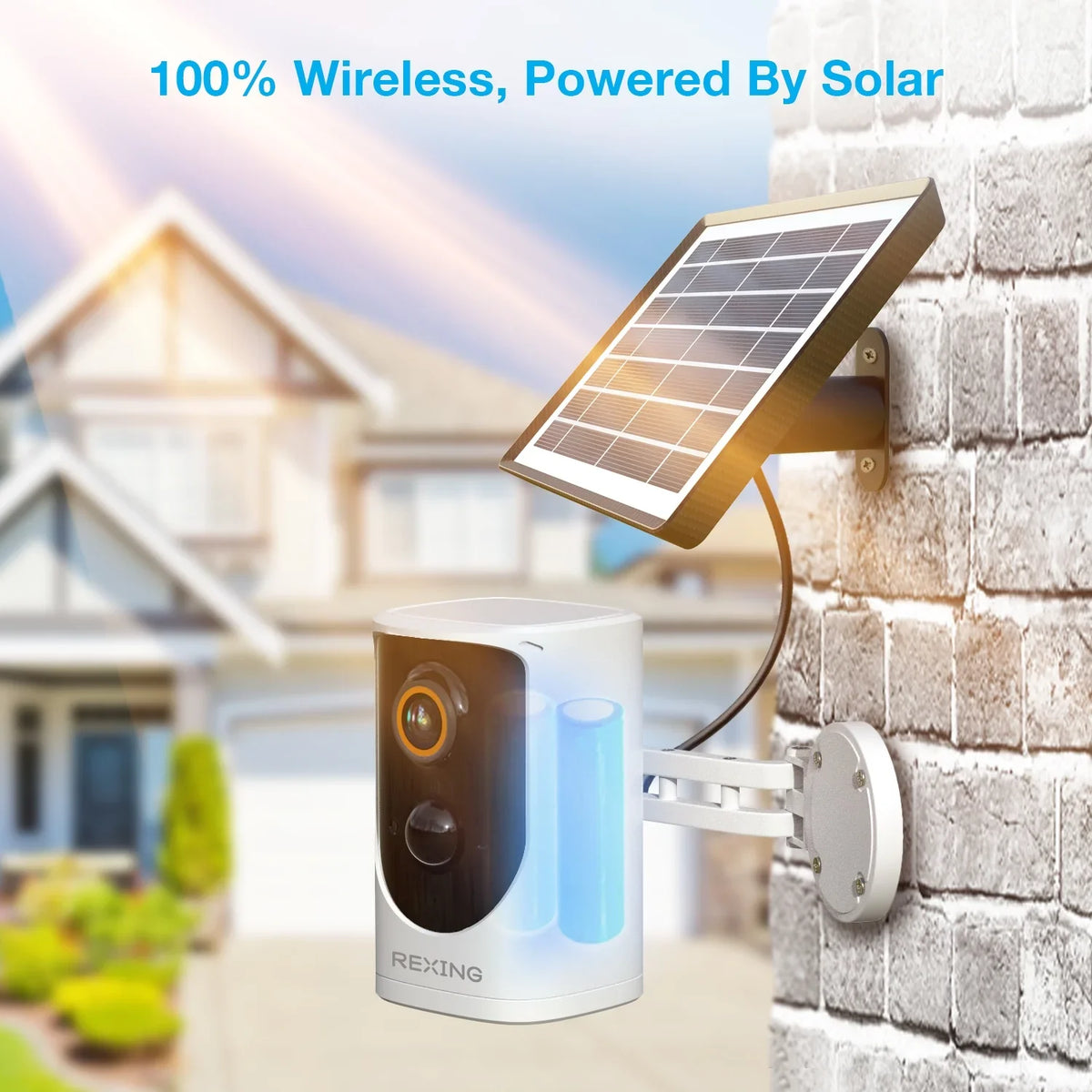 Rexing HS01 Wireless Smart Home Security Camera System for Indoor / Outdoor , 1080p , Door Bell , Two-Way , Night Vision W/ Wi-Fi
