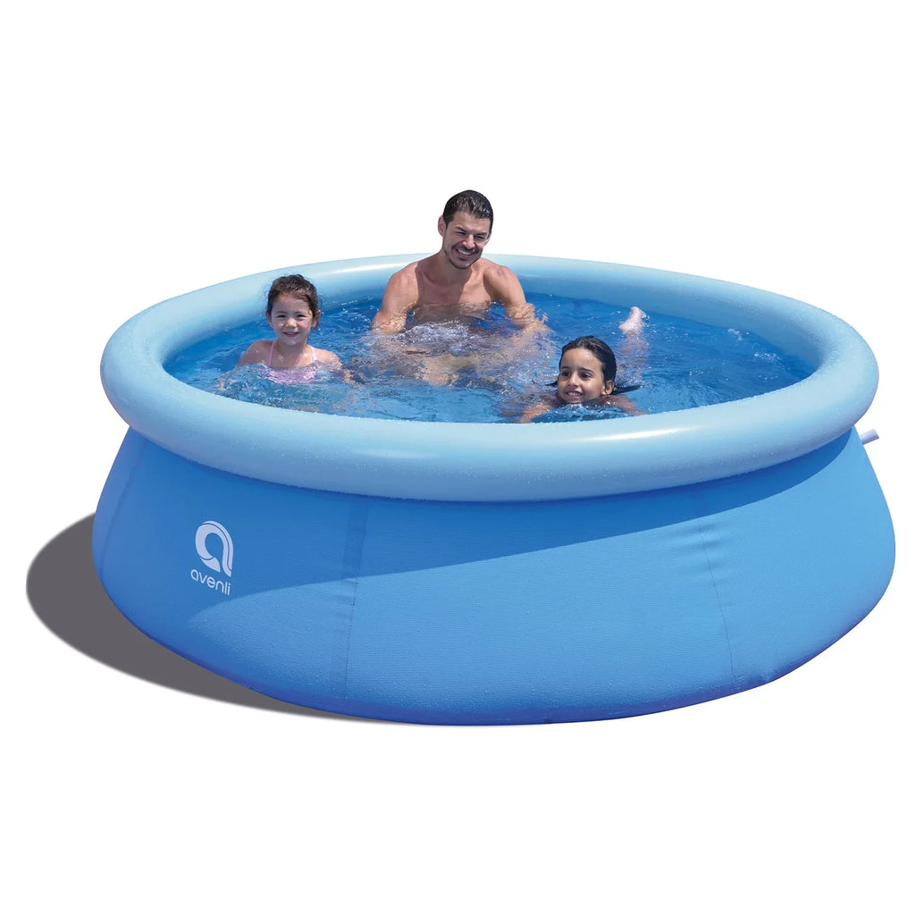 JLeisure Prompt Set & Orange InfLatitudeable Outdoor Swimming Pool (2 Pack)