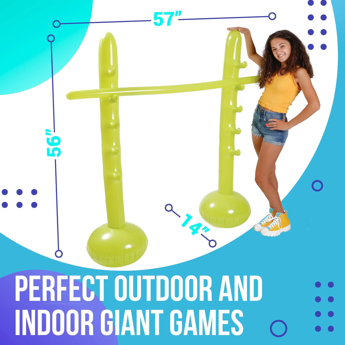 InfLatitudeable Limbo Game for Kids and Adults - Limbo Game for Adults, InfLatitudeable Toddler Toys for Indoor and Outdoor Party Games, Picnic, Beach, Pool and More - Kid Toys for Birthday Party Games for Kids