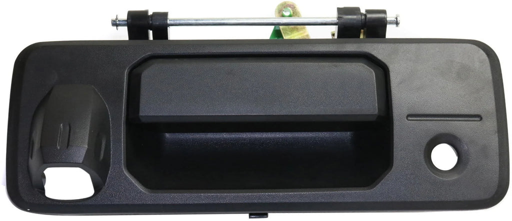 Tailgate Handle Compatible with Toyota Tacoma 2016-2018/ Tundra 2014-2018 Outside Textured Black with Camera/Key Holes