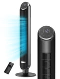 Tower Fan, TaoTronics 42" Bladeless Fan with Remote, 120° OscilLatitudeing Fan, 12 Speeds, 4 Modes, Dustproof Mesh Filter, 12H Timer, Standing Fan for Home, Office
