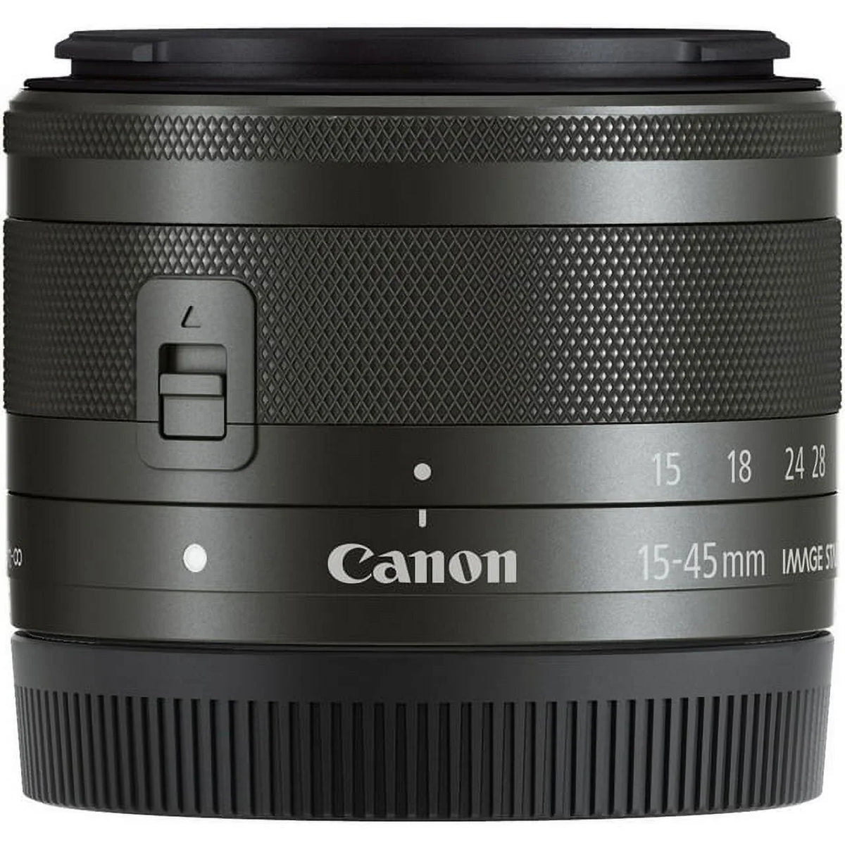 Canon EF-M 15-45mm f/3.5-6.3 IS STM Lens (Graphite) - BuzzPhoto Basic Bundle