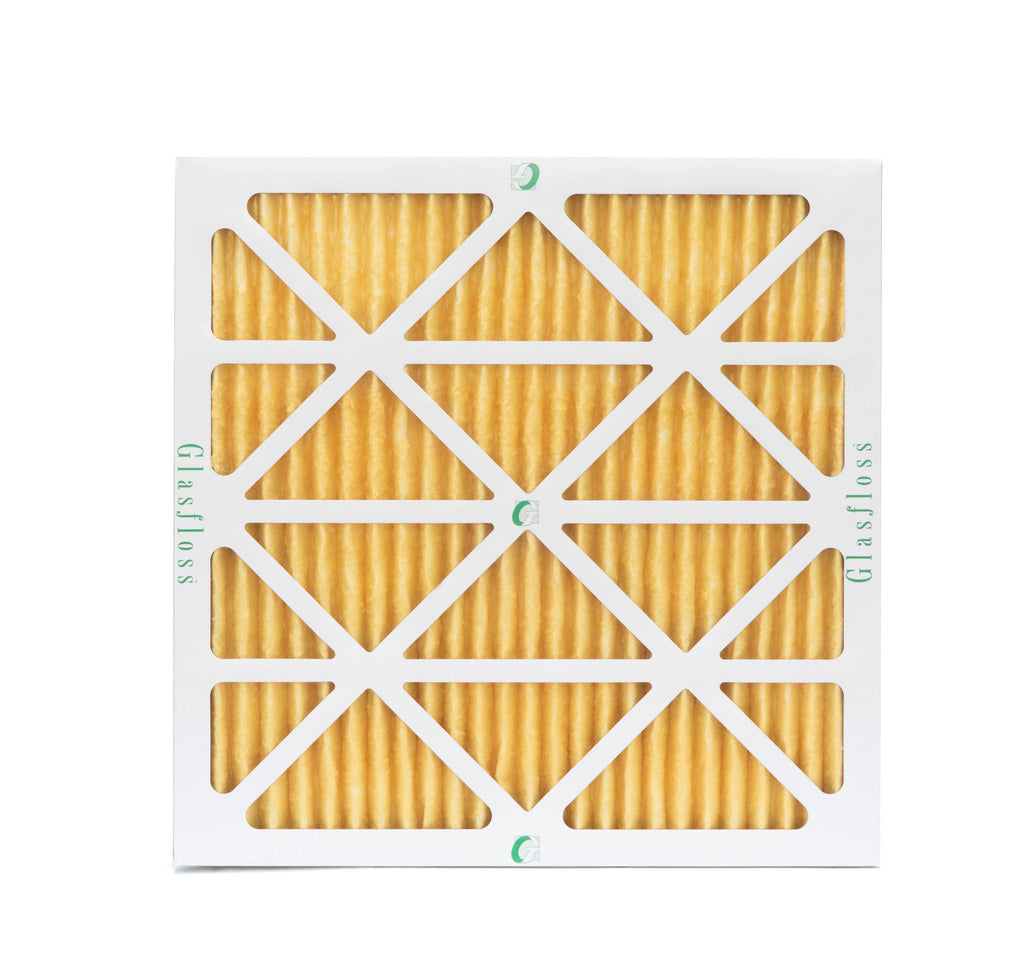 6 Pack of 24x24x1 MERV 11 Pleated Air Filters by Glasfloss. Actual Size: 23-3/8 x 23-3/8 x 7/8
