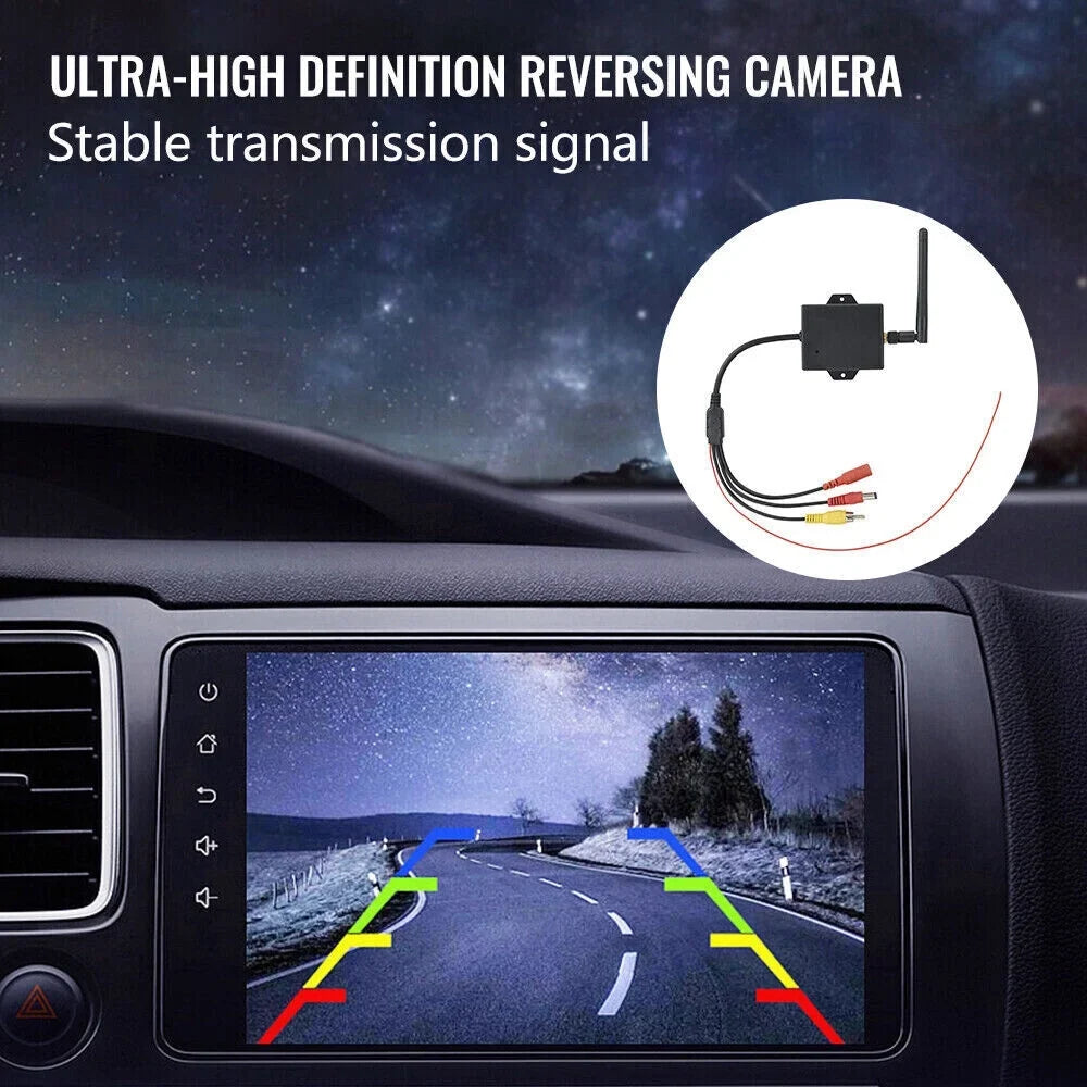Convert your Wired Rear View Camera to Wireless with this Car Reversing Camera AV to Wifi Transmitter Module - 2.4G Wireless - Easy InstalLatitudeion
