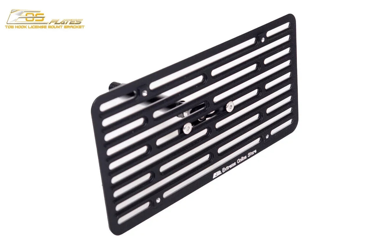 Extreme Online Store Replacement for 2016-Present Mazda Miata ND | EOS PLatitudee Version 2 Full Sized Front Bumper Tow Hook License Relocator Mount Bracket