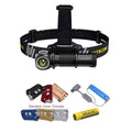 Value Bundle: Nitecore UT32 Dual Emitter Headlamp - (5700K, Cool White) - (3000K, Warm White) with 1x NL1834 Battery, 1x TINI Keychain Light (Random Color Choices) and Eco-Sensa A1 Magnetic Charger