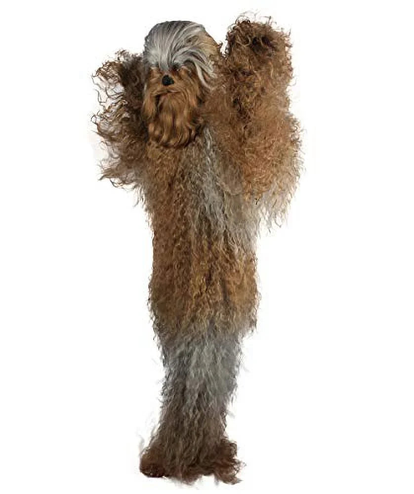 HPO Hairy Warrior Ape Yeti Costume & Mask | Adult Unisex Mountain Snowman Bigfoot Cosplay | Grey Brown Halloween Cosplay Costume And Mask ( Small/Medium )