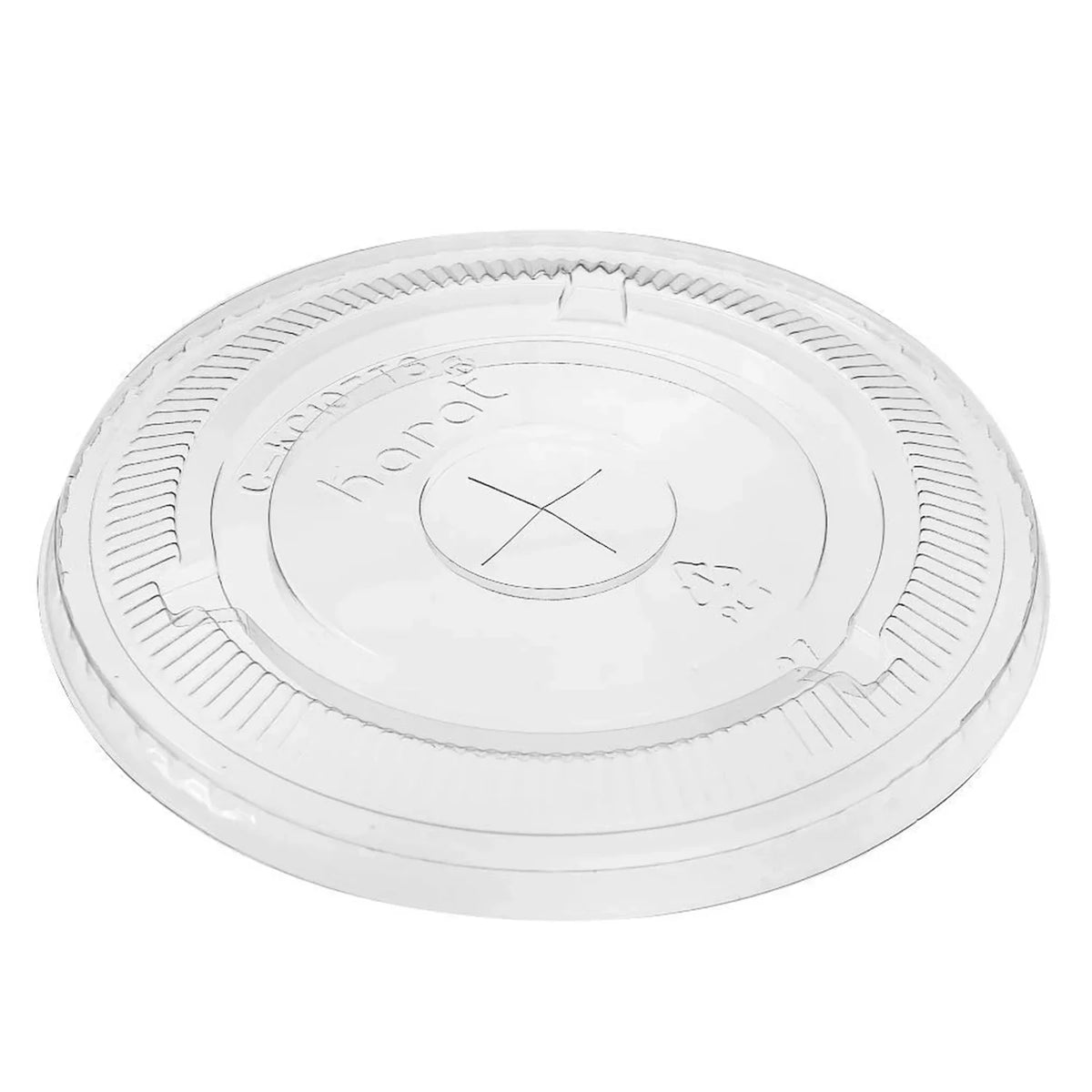 Karat C-KCL1045 PET FLatitude Lids 104.5mm w/ Straw Slot for 32 oz Paper & Poly Cold Cups, 600 Count