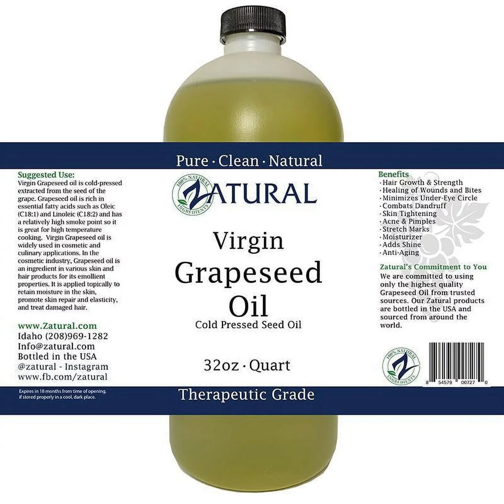 GrapeSeed Oil-Cold Pressed, Virgin, Undiluted, 100% Pure Grape Seed Oil (128 Ounce (1 Gallon))