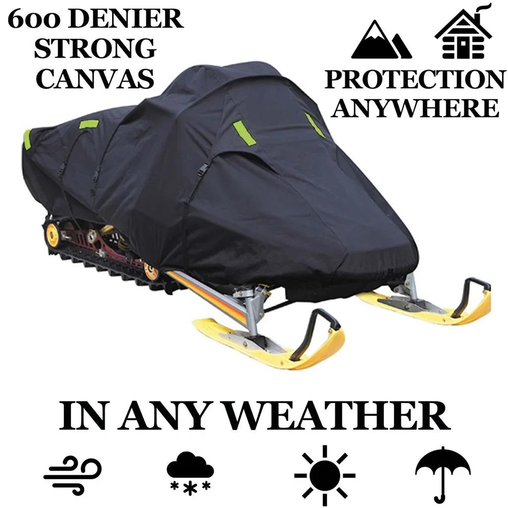 Snow Cover Compatible for 2005-2007 Ski Doo Bombardier snowmobile model GSX FAN 550, Trailerable 600 Denier Snow Machine Sled Gear