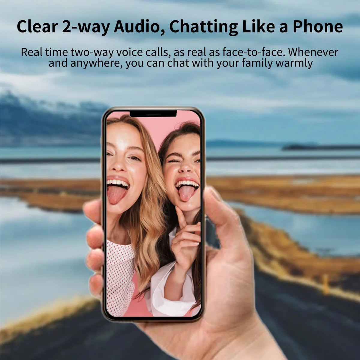 Andoer 4G 1080P WiFi Folding Solar Camera Home Camera with PIR Motion Detects Long Standby 2-Way Audio IP66 Waterproof with Rechargeable Battery Compatible with Mobile Phone Computer