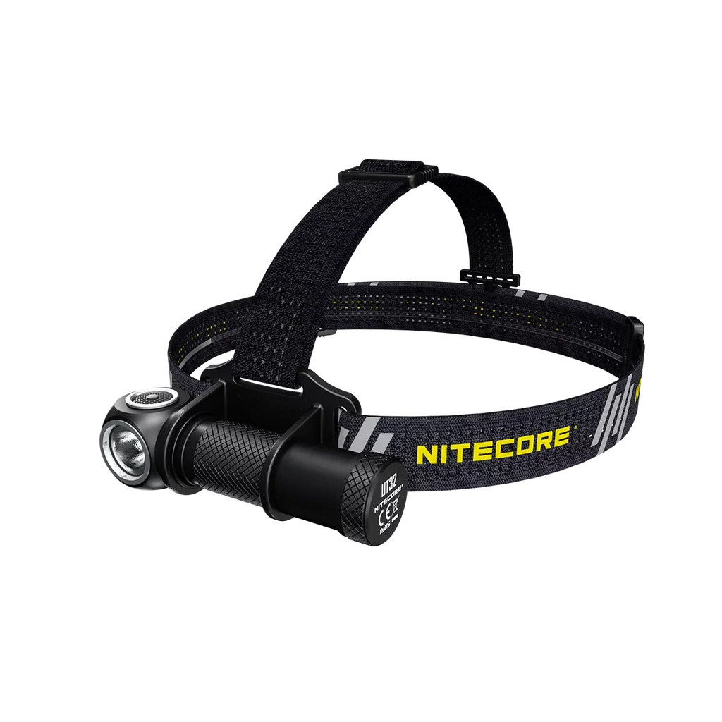Value Bundle: Nitecore UT32 Dual Emitter Headlamp - (5700K, Cool White) - (3000K, Warm White) with 1x NL1834 Battery, 1x TINI Keychain Light (Random Color Choices) and Eco-Sensa A1 Magnetic Charger