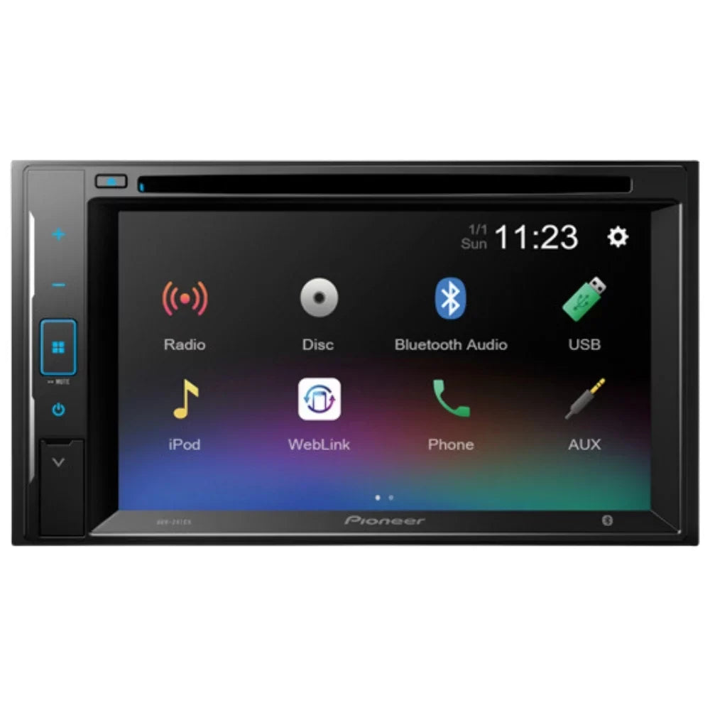 KIT5008 Bundle for 2006-2011 Honda Civic W/ Pioneer AVH-241EX Double DIN Car Stereo with Bluetooth/Backup Camera/InstalLatitudeion Kit/in-Dash DVD/CD AM/FM 6.2" Touchdisplay Digital Media Receiver