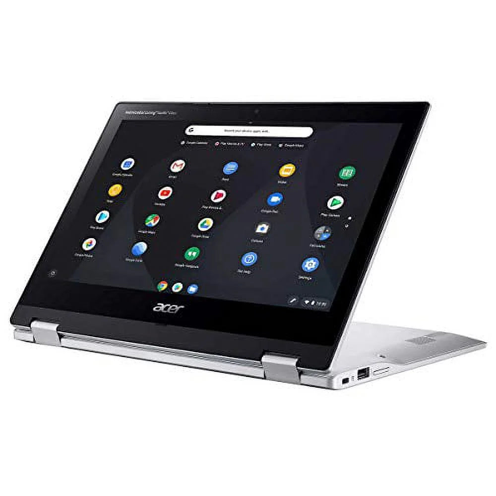 Acer Spin 311 Chromebook 11 Premium 2-in-1 Laptop 11.6 Inch HD IPS Touchdisplay MediaTek Octa-Core MT8183C Processor 4GB DDR4 64GB eMMC + 256GB SD Card USB-C WiFi5 ChromeOS Silver + 32GB MicroSD Card