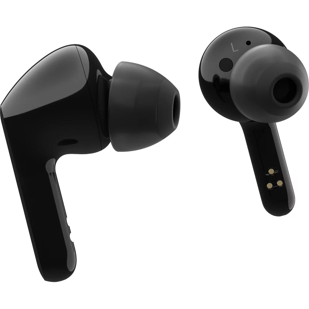 LG TONE Free FN4 - True Wireless Bluetooth Earbuds w/ Meridian Sound, Hypoallergenic Medical-Grade Ear Gels, Noise Reduction with a Close Fit, Dual Microphone for Work/Home Office, Black - (Open Box)