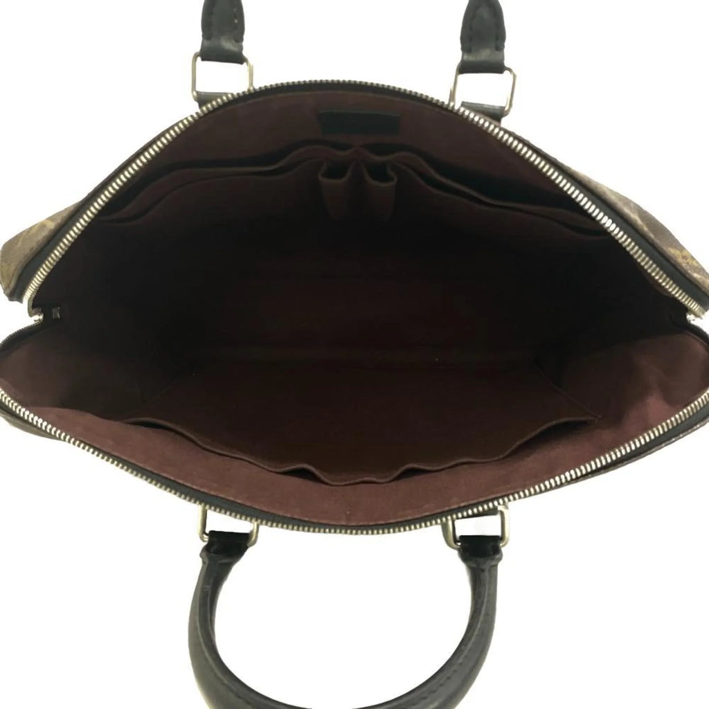 Pre-Owned LOUIS VUITTON M40868 Porte Document Jour Monogram Bag Brown Men's Z0006266 (Fair)