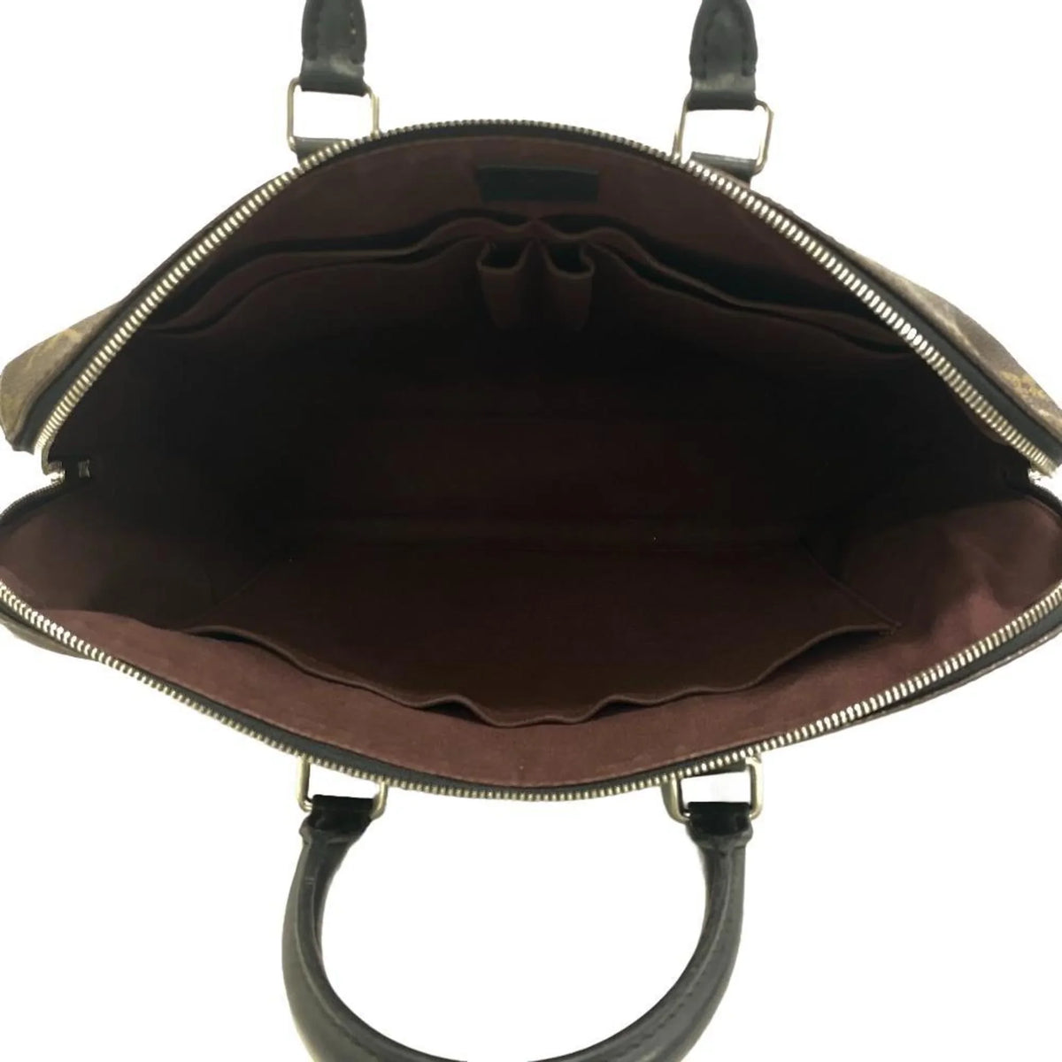 Pre-Owned LOUIS VUITTON M40868 Porte Document Jour Monogram Bag Brown Men's Z0006266 (Fair)