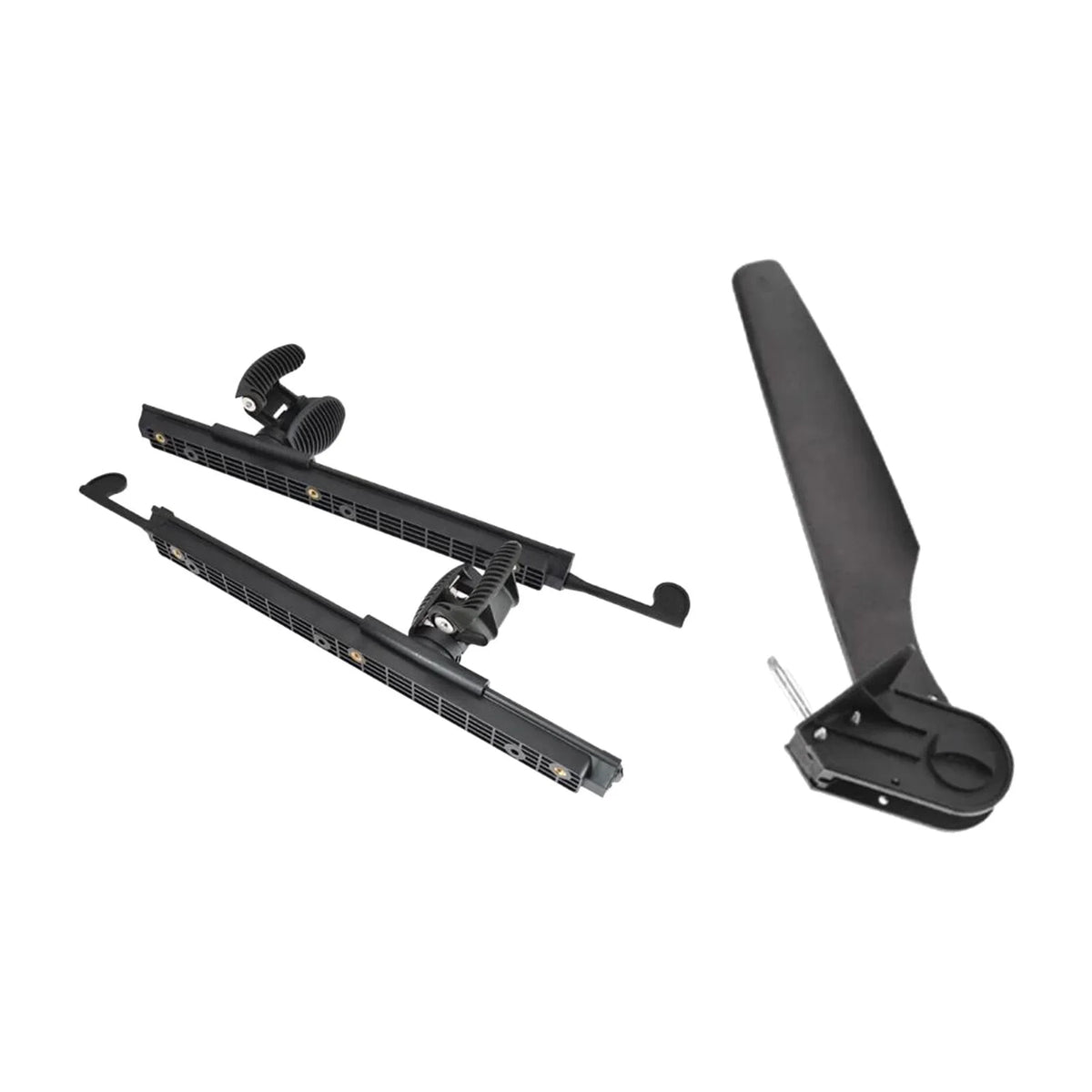 BAOSITY Kayak Rudder Kayak Foot Pegs Boat Tail Watercraft Rudder with Foot Brace Pedals for Fishing Boat Canoeing Marine Accessories