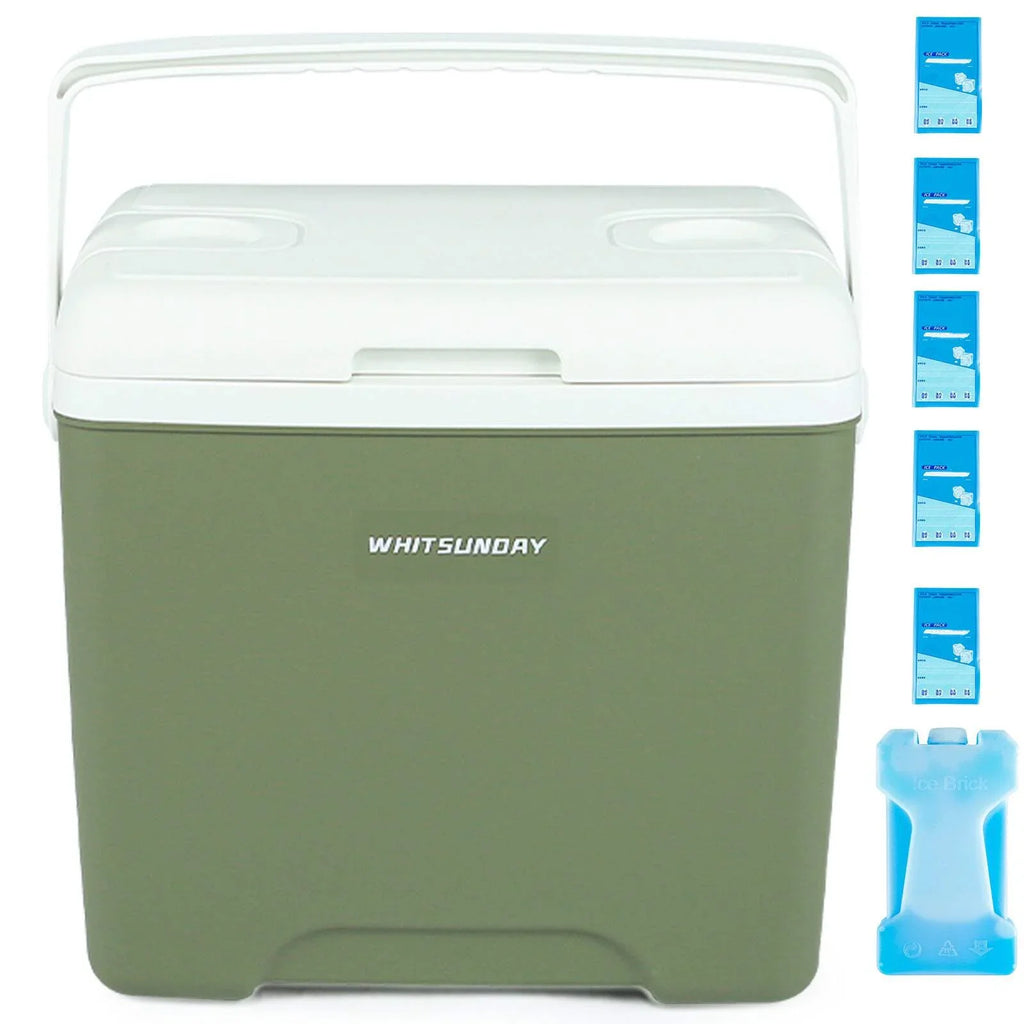 InsuLatitudeed Portable Cooler,Ultra-Light Hard Cooler