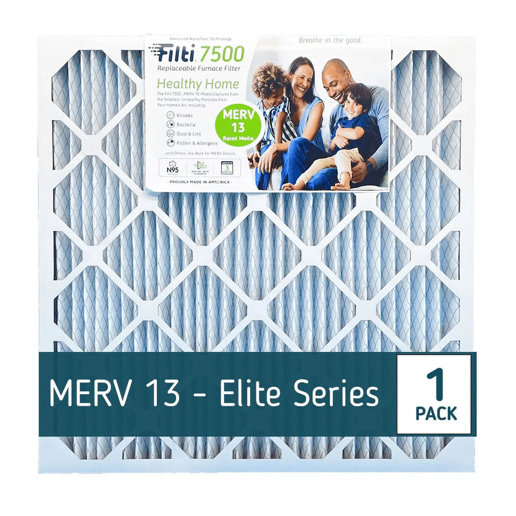 Filti 16x30x1 Air Filter MERV 13 | Pleated Home Air Filter | HVAC AC Furnace Filter MADE IN USA ( 2 Pack)