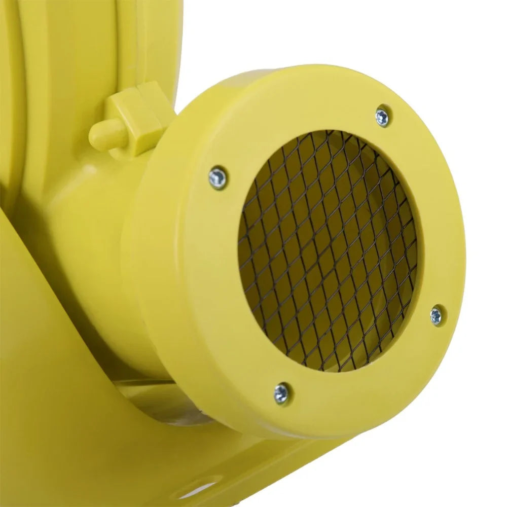 450W Outdoor Indoor Air Blower, Pump Fan for InfLatitudeable Bounce Castle, Water Slides, Safe, Portable - Yellow and Green