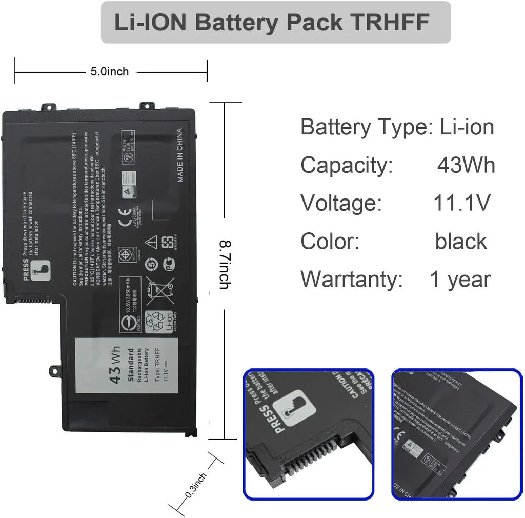 TRHFF 01V2F 1V2F6 y for Dell Inspiron 15 5000 Series 15-5547 5547 N5547 5548 5545 5542 5447 N5447 5445