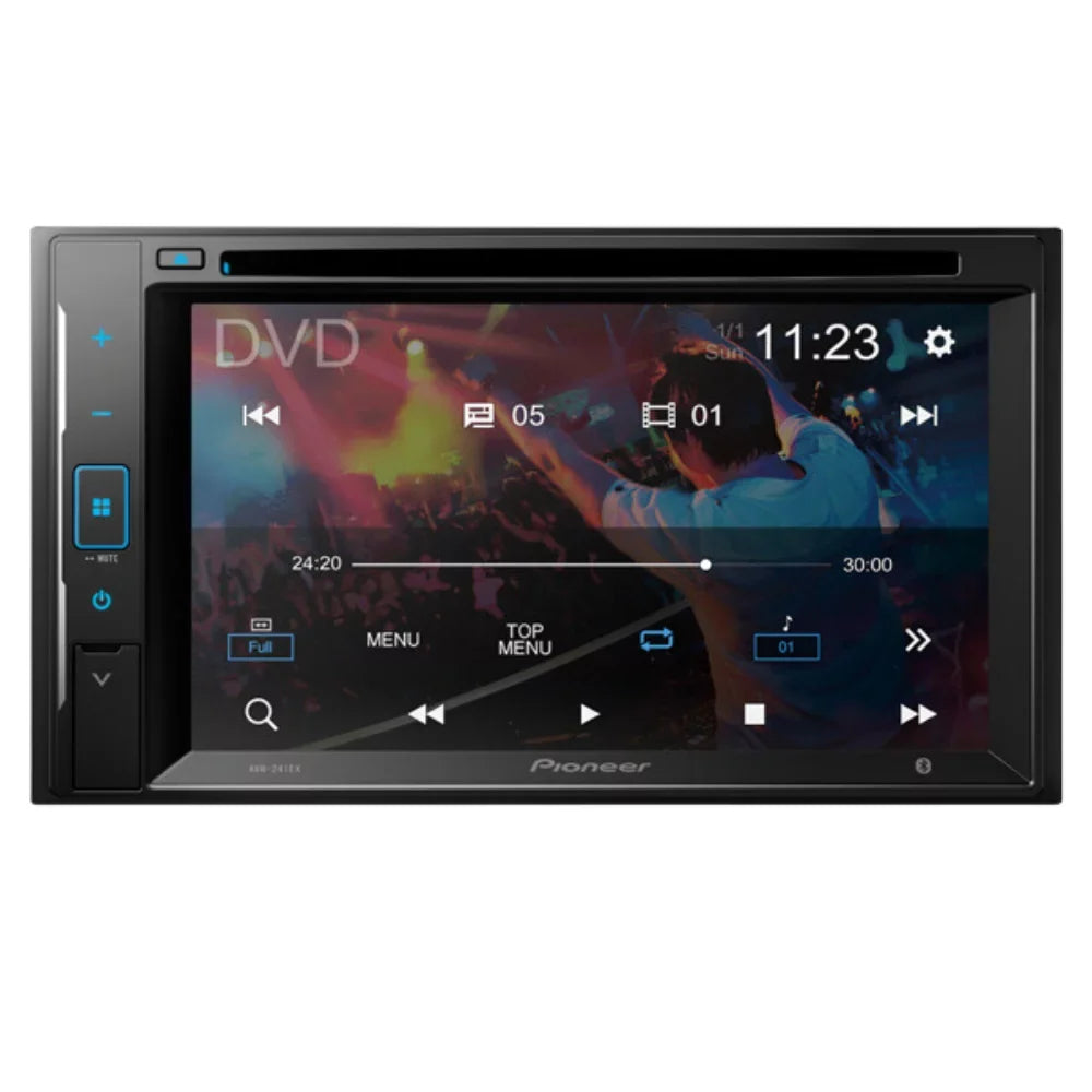 KIT5008 Bundle for 2006-2011 Honda Civic W/ Pioneer AVH-241EX Double DIN Car Stereo with Bluetooth/Backup Camera/InstalLatitudeion Kit/in-Dash DVD/CD AM/FM 6.2" Touchdisplay Digital Media Receiver