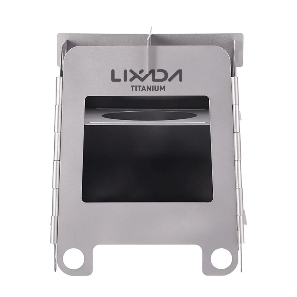 Lixada Lightweight Folding Wood Burning Stove Portable Camping Stove for Backpacking Cooking Picnic
